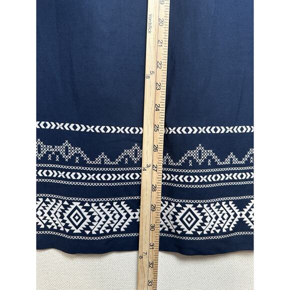 Aeropostale Button Down Shirt Men's Men’s Navy Blue White Trim Rayon India - Picture 6 of 8